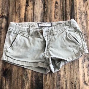 Abercrombie and Fitch light green shorts